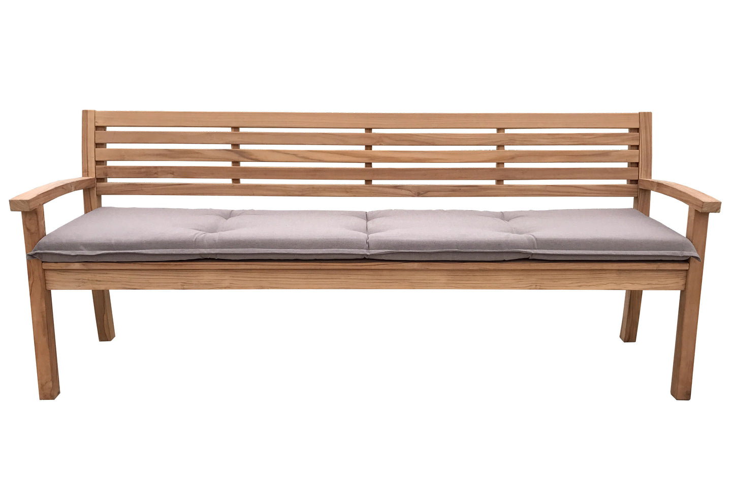 Kissen Gartenbank Akazie 200cm - Sand