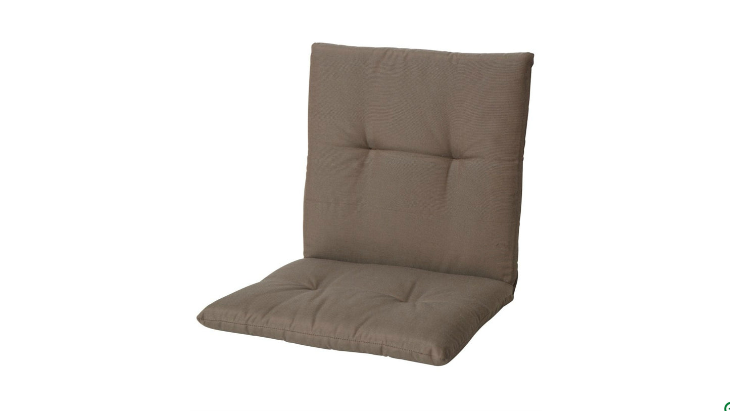 2 Stück Auflage 95 x 49 x 5 cm Taupe Sessel Polster Kissen Braun Bankauflage Liegenauflage