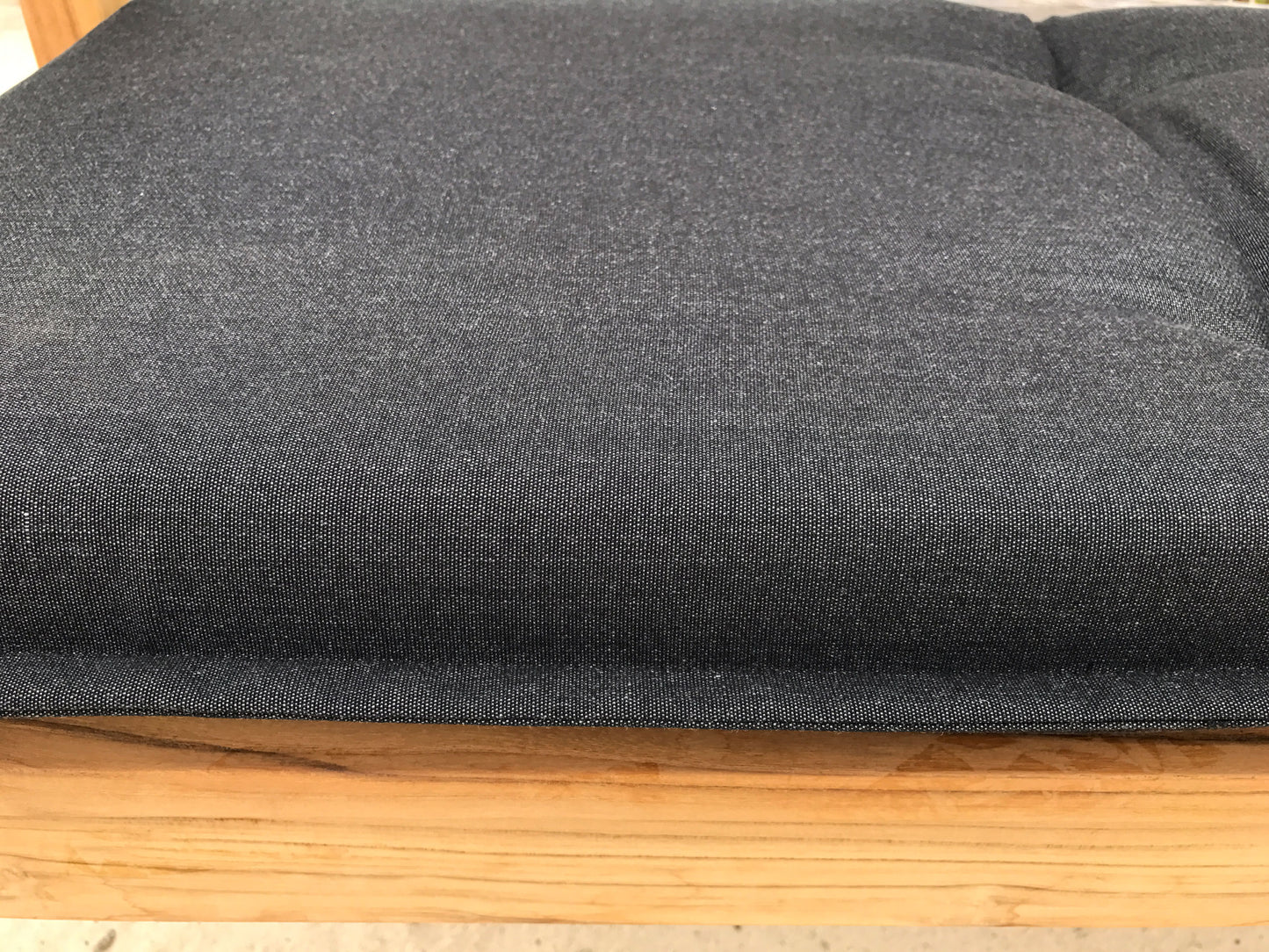 Kissen Gartenbank 191x46x8cm Anthrazit Gartenmöbel Bank Auflagen