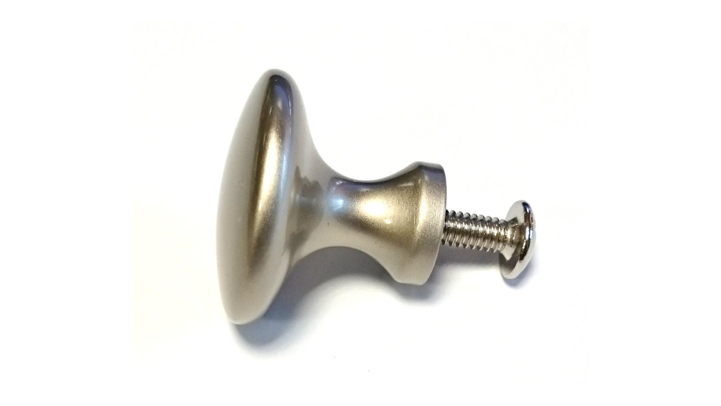 Möbelknopf Schlicht Silber 10 St.