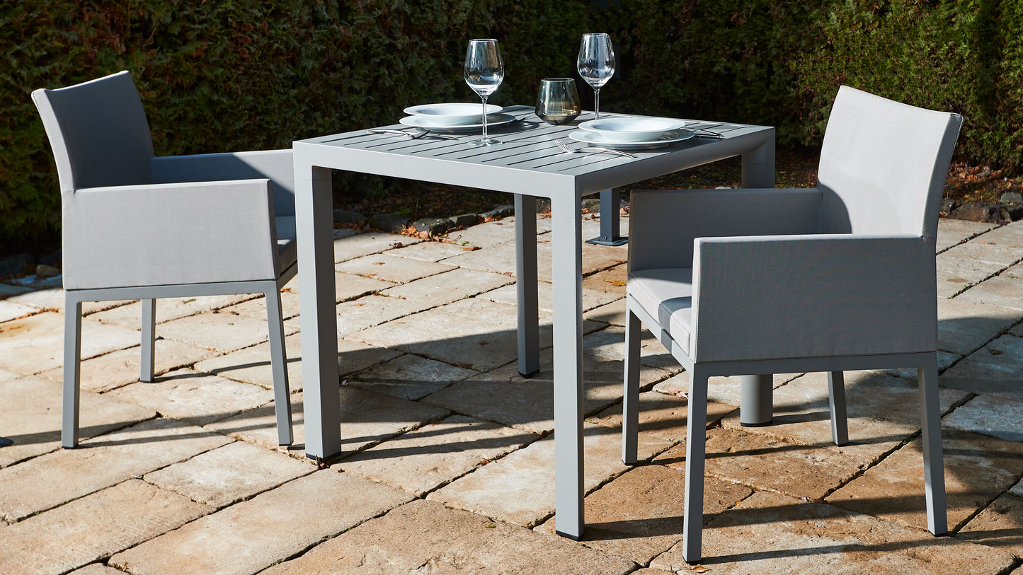 Gartensessel-Set Sol 2 teilig aus Aluminium
