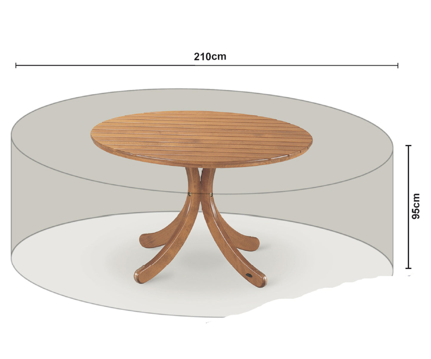 Schutzhülle für Sitzgruppe Ø 210 cm Grün