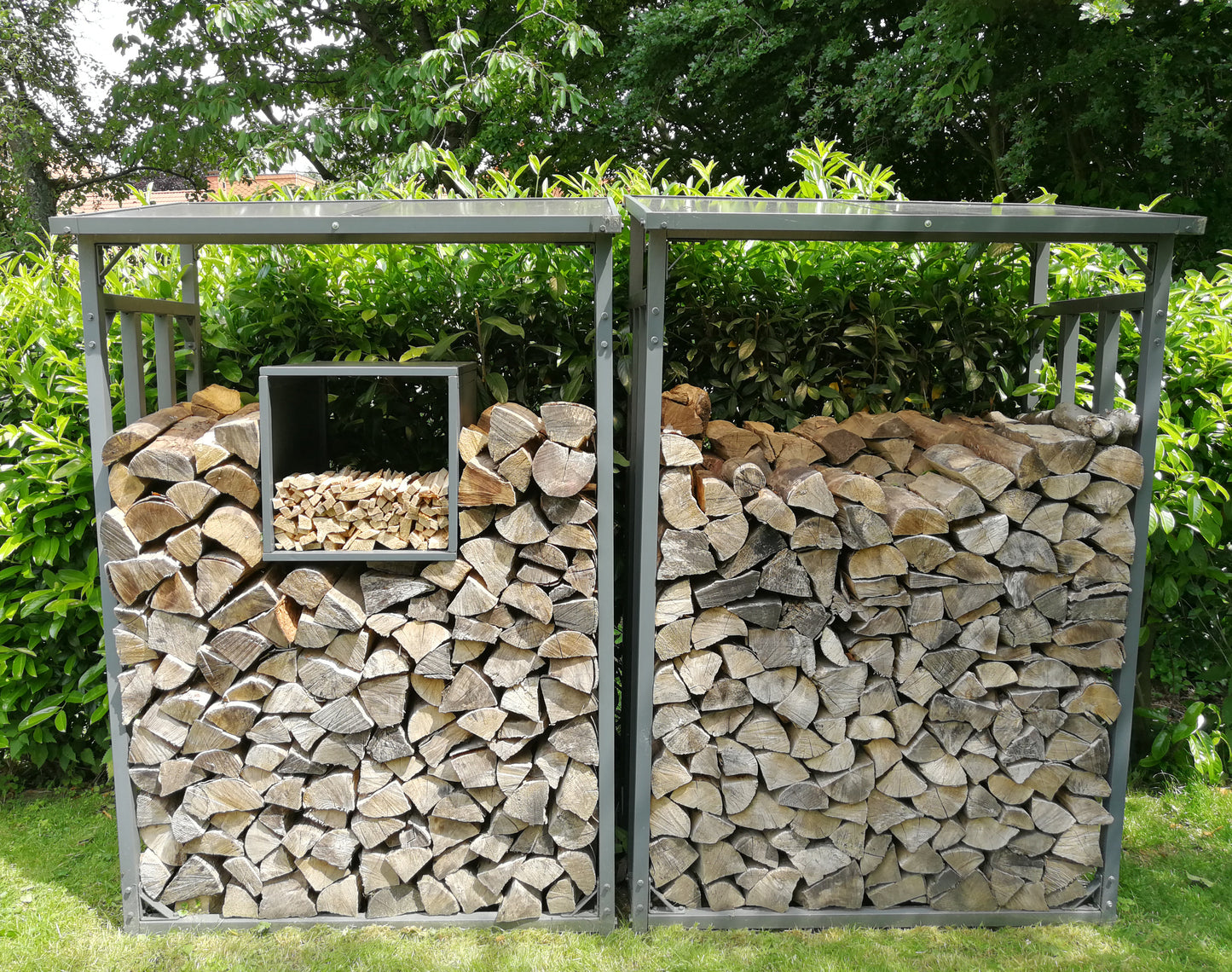 Box Anmachholz zu Kaminholzunterstand  Kaminholzlager 68 x 48 x 48 cm