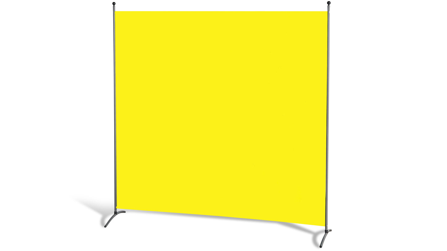 Stellwand 180 x 180 cm - Gelb - Paravent Raumteiler Trennwand Sichtschutz