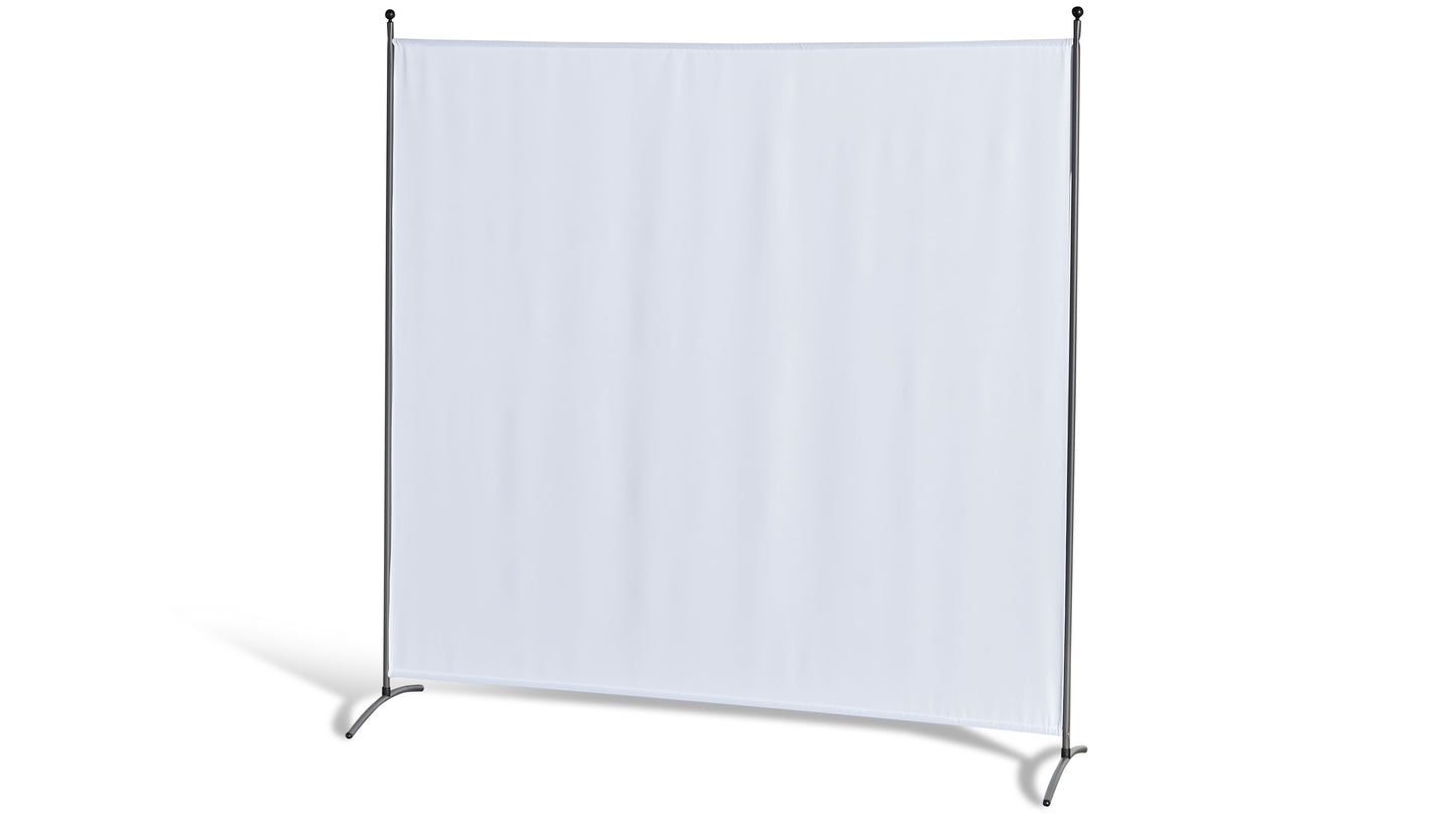 Stellwand 180 x 180 cm - Weiß - Paravent Raumteiler Trennwand Sichtschutz