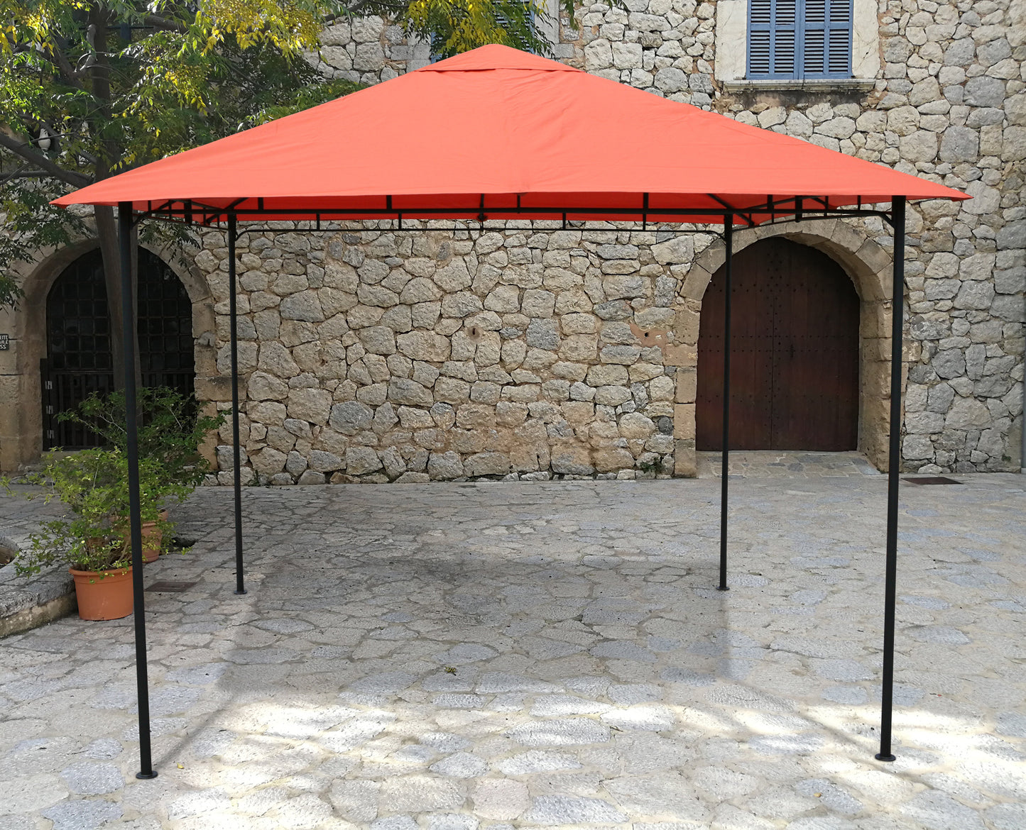 Pavillon Rimini Flex 3 x 3 m Terra Party Zelt Antik Garten