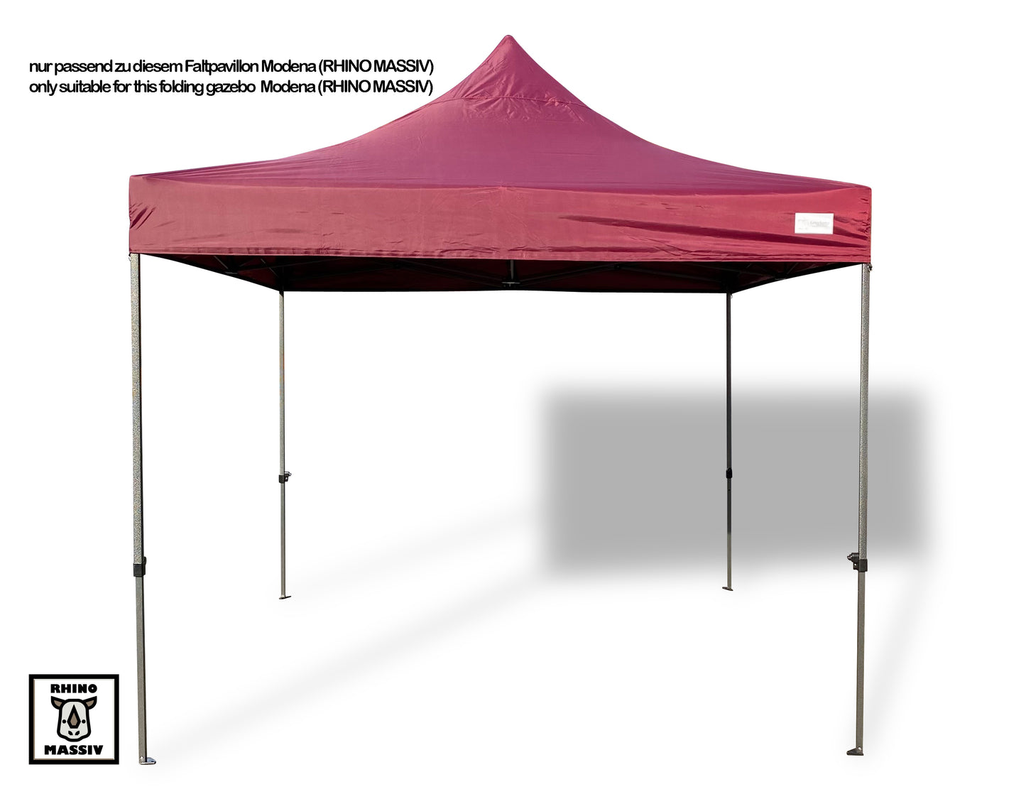 Seitenteile Faltpavillon Modena Premium Line 3x3m Bordeaux