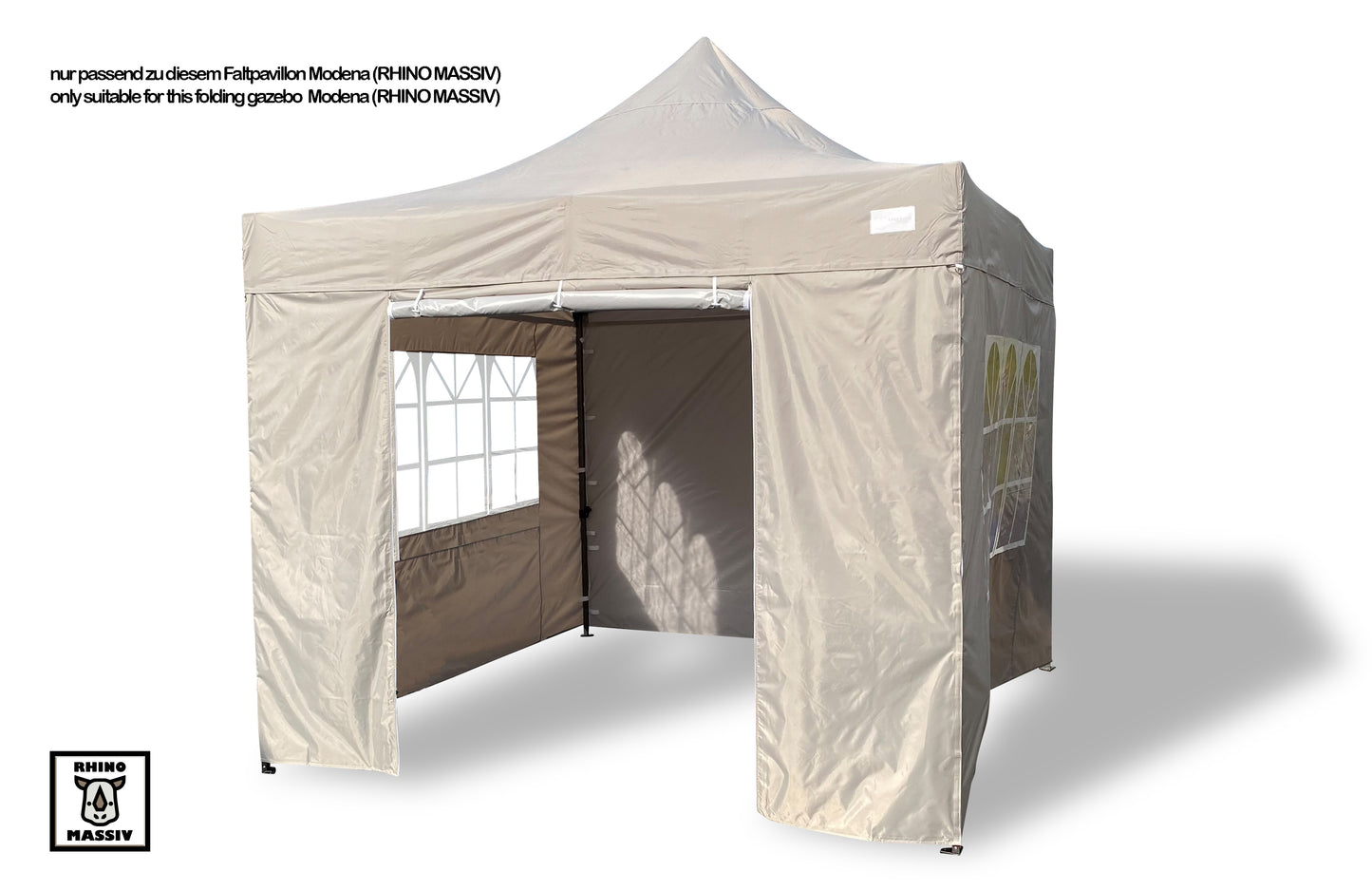 Seitenteile Faltpavillon Modena Premium Line 3x3m Grau