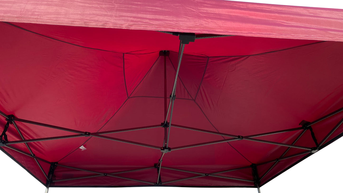 Faltpavillon Modena 3x3m bordeaux extra starkes Gestell