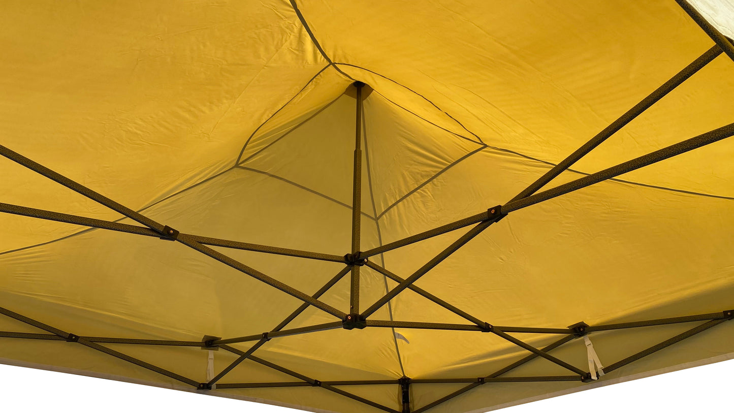 Faltpavillon Modena 3x3m beige inkl.  Seitenteile - extra starkes Gestell