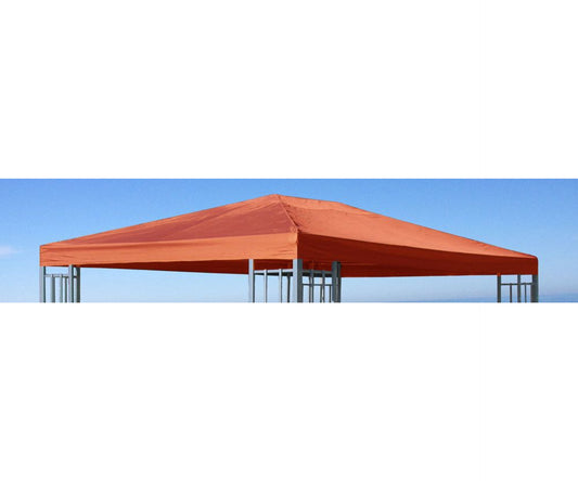 Ersatzdach zu Aluoptik Pavillon 3x4m  Terrakotta Rankpavillon universell