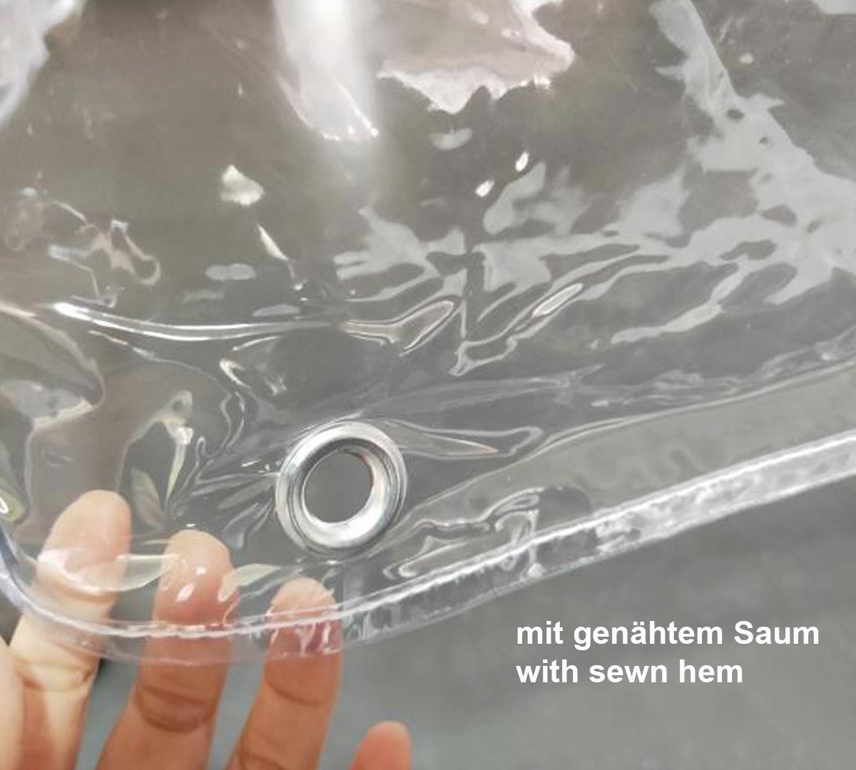 Abdeckhaube Gitterbox 125x85x95cm PVC Transparent wasserdicht UV stabil Schutzhaube Abdeckplane Staubschutz