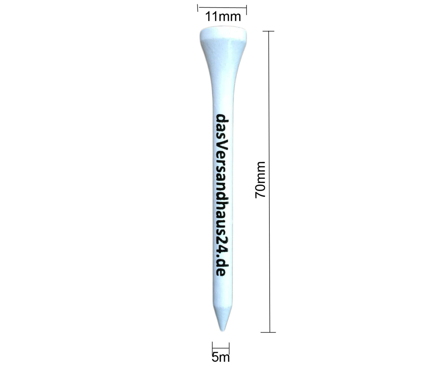 Premium Golf Tees - 70mm - 250 Stück -  100% Bambus