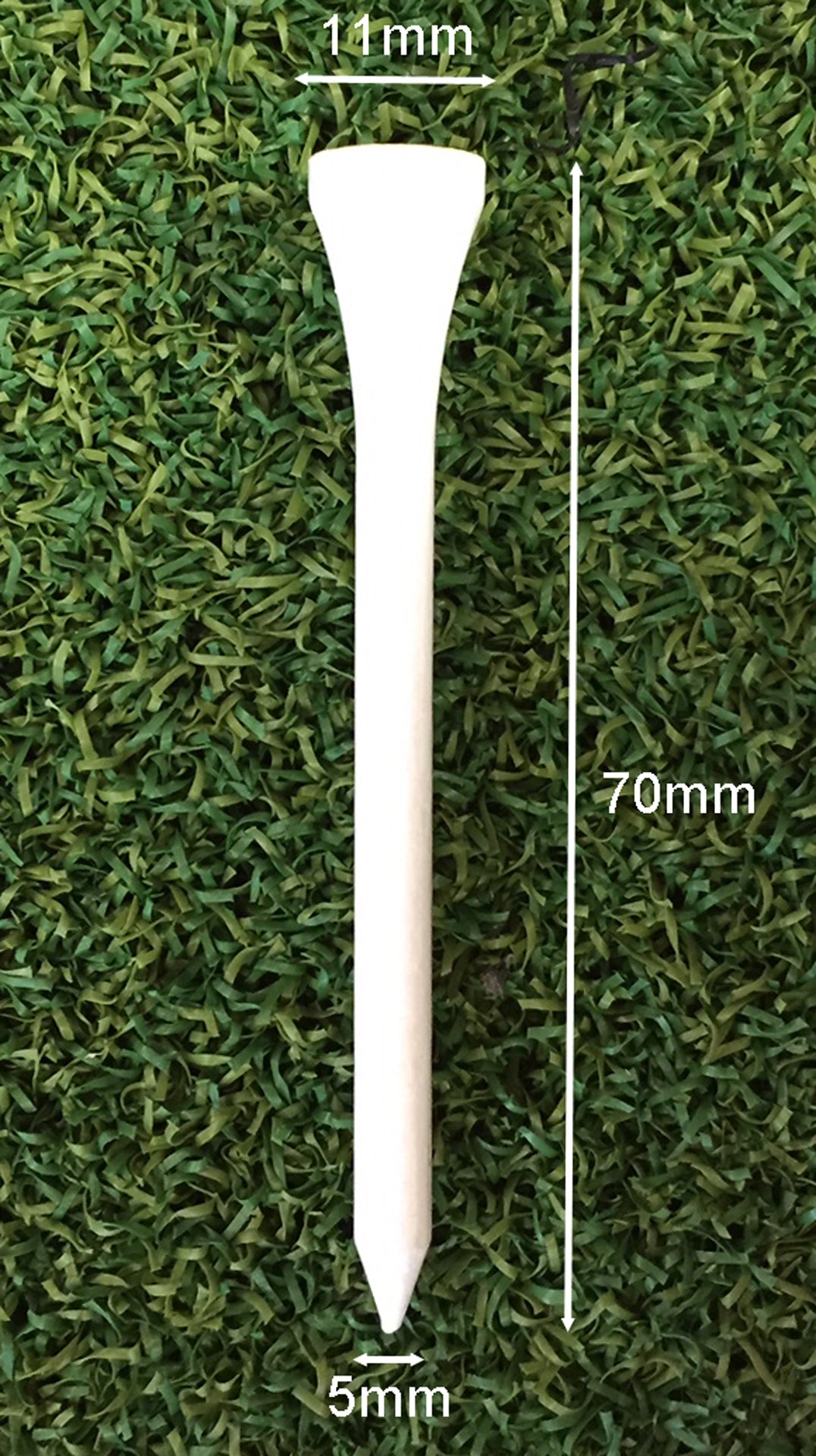 Premium Golf Tees - 70mm - 500 Stück -  100% Bambus
