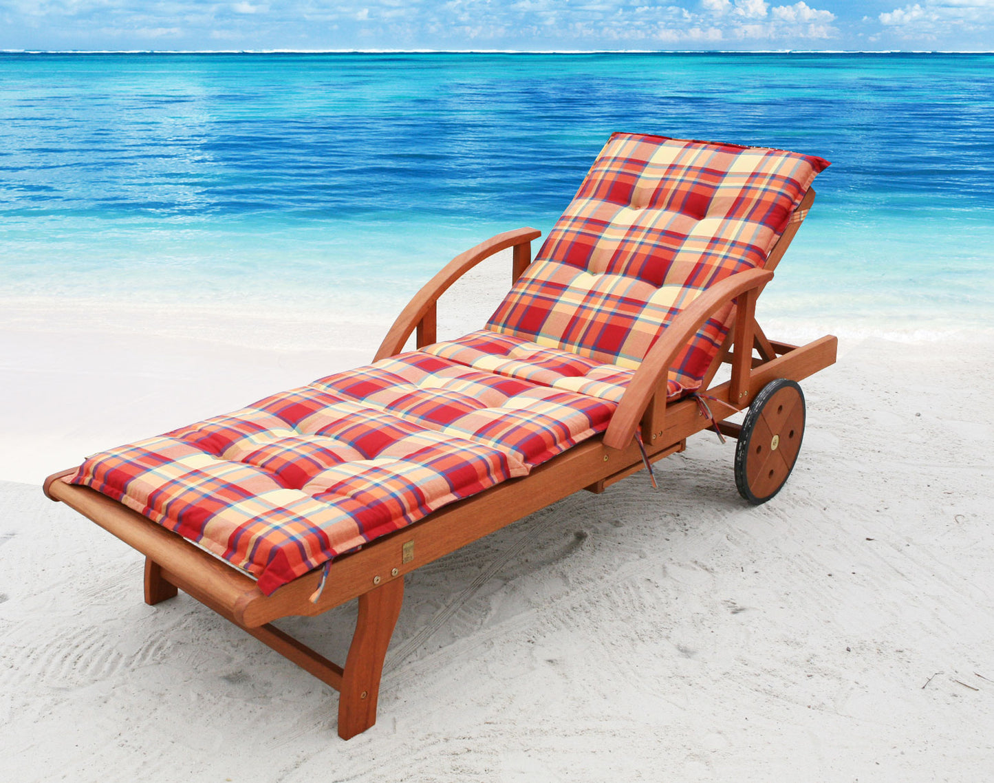Auflage Sommerfrisch für Gartenliege  Liegestuhl Sonnenliege Relaxliege