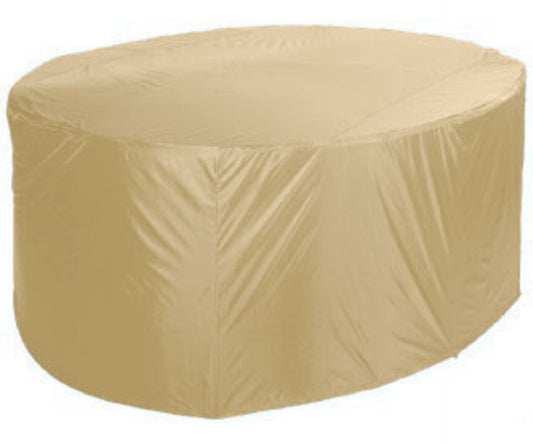 Schutzhülle Sitzgruppe Ø 210cm  Gartenmöbel Essgruppe Schutzhaube  Beige