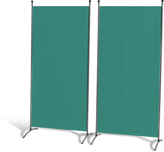 2 Stück Stellwand 85x180cm Grün  Paravent Raumteiler Trennwand  Sichtschutz