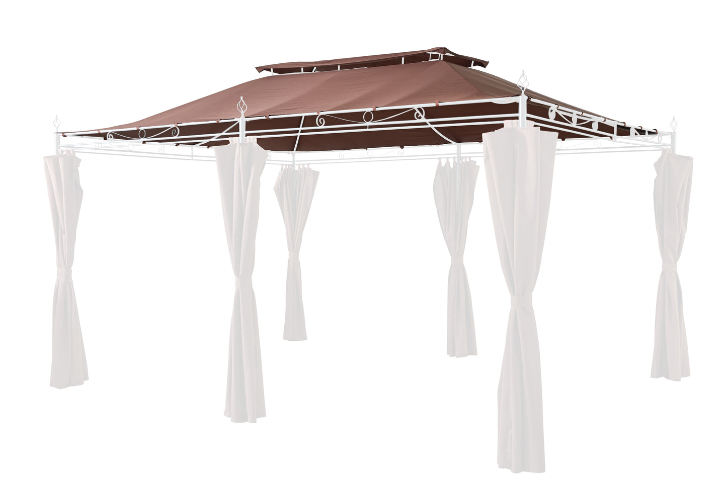 Ersatzdach zu Garten-Pavillon Inca 3x4  Mocca Party-Zelt Terrassen-Dach