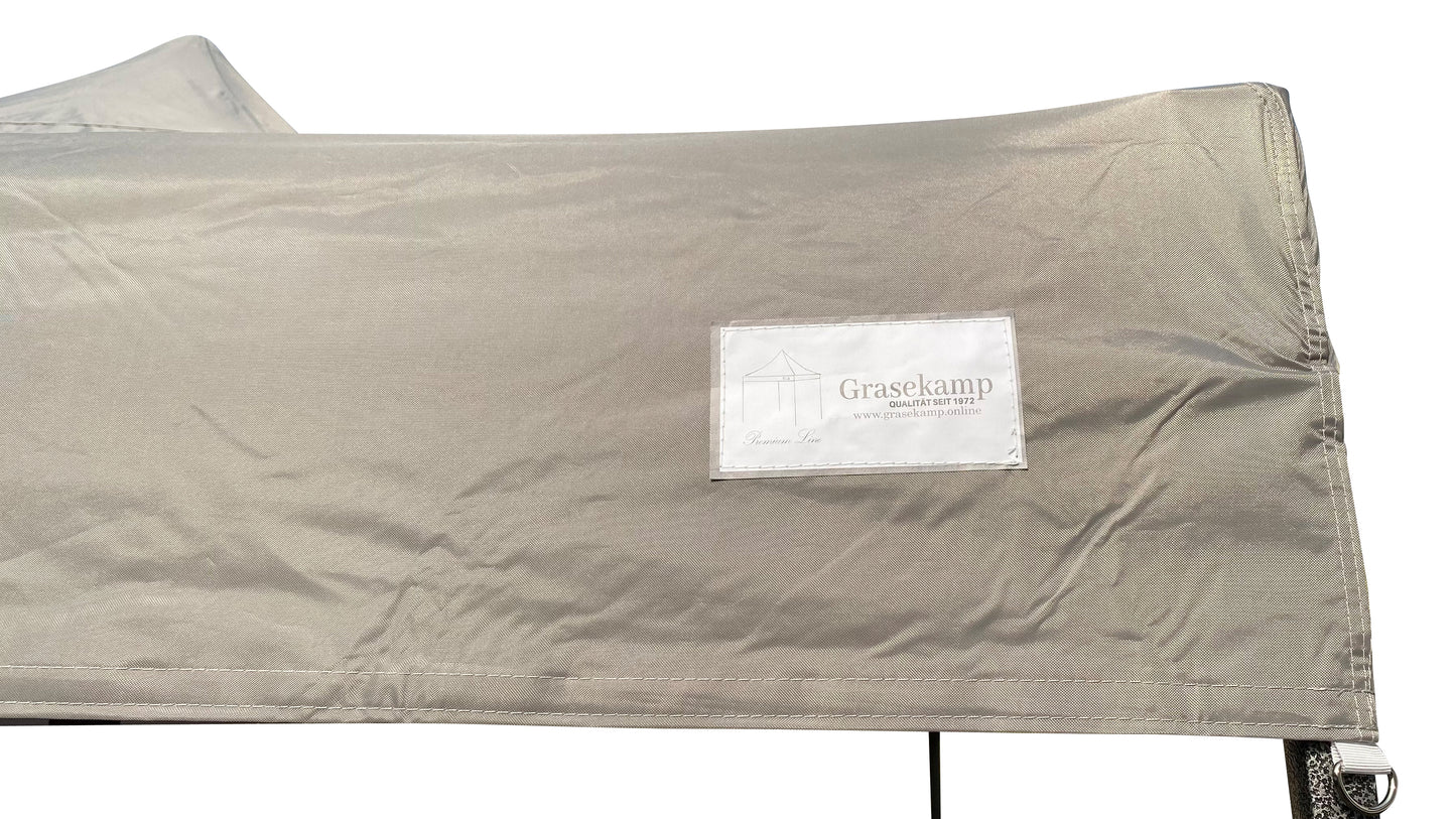 Ersatzdach Faltpavillon Premium Line  3x3m Grau