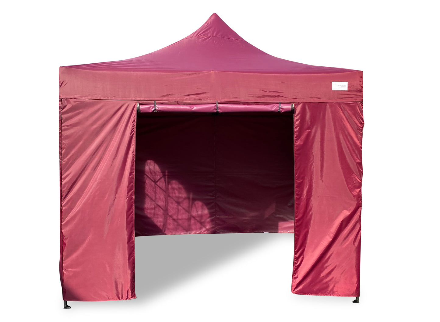 Faltpavillon Modena 3x3m bordeaux inkl.  Seitenteile - extra starkes Gestell