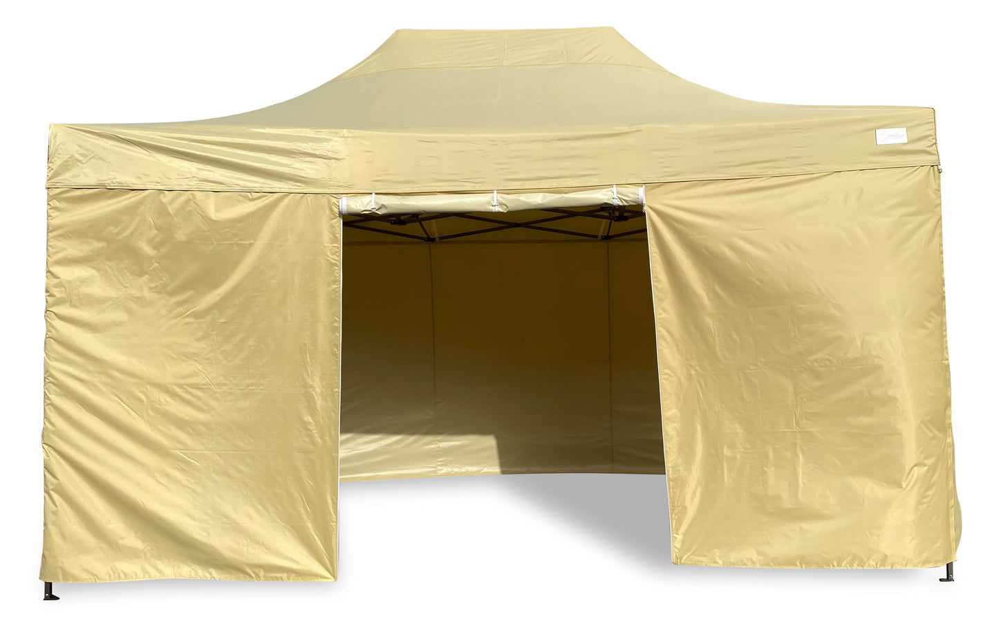 Faltpavillon Modena 3x4,5m beige inkl.  Seitenteile - extra starkes Gestell