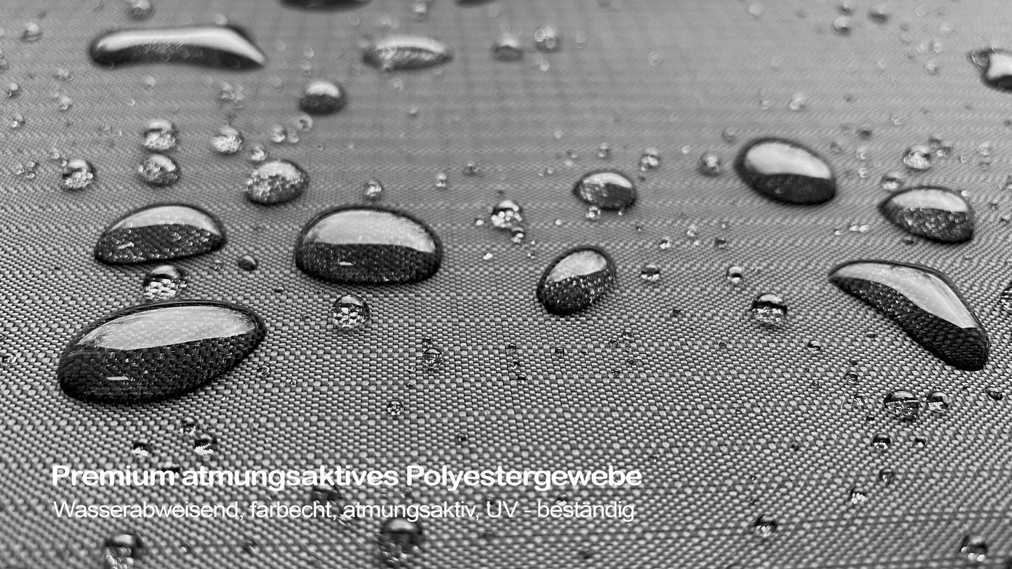 Black Premium Schirmhülle 215cm  /  umbrella cover / atmungsaktiv /  breathable