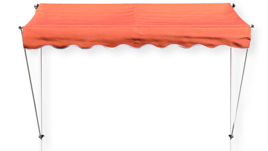 Klemmmarkise Ontario 205x130cm Orange  Balkonmarkise höhenverstellbar von  200cm-320cm